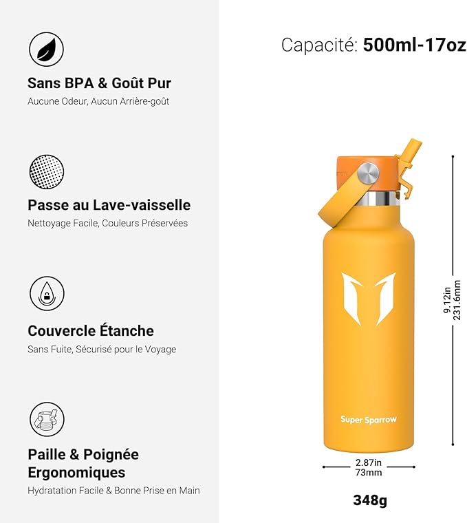 Super Sparrow Gourde Isotherme – Image 3